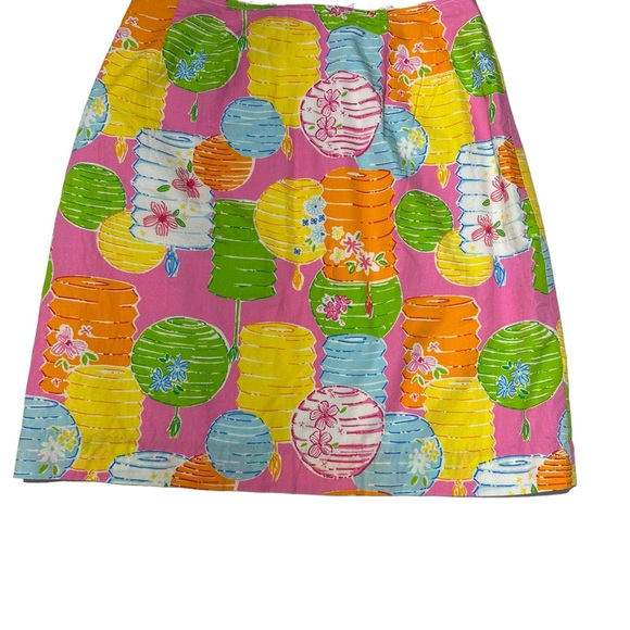 Lilly Pulitzer White Label pink skirt size 2. Unfinished hem design. Super cute - Picture 13 of 15